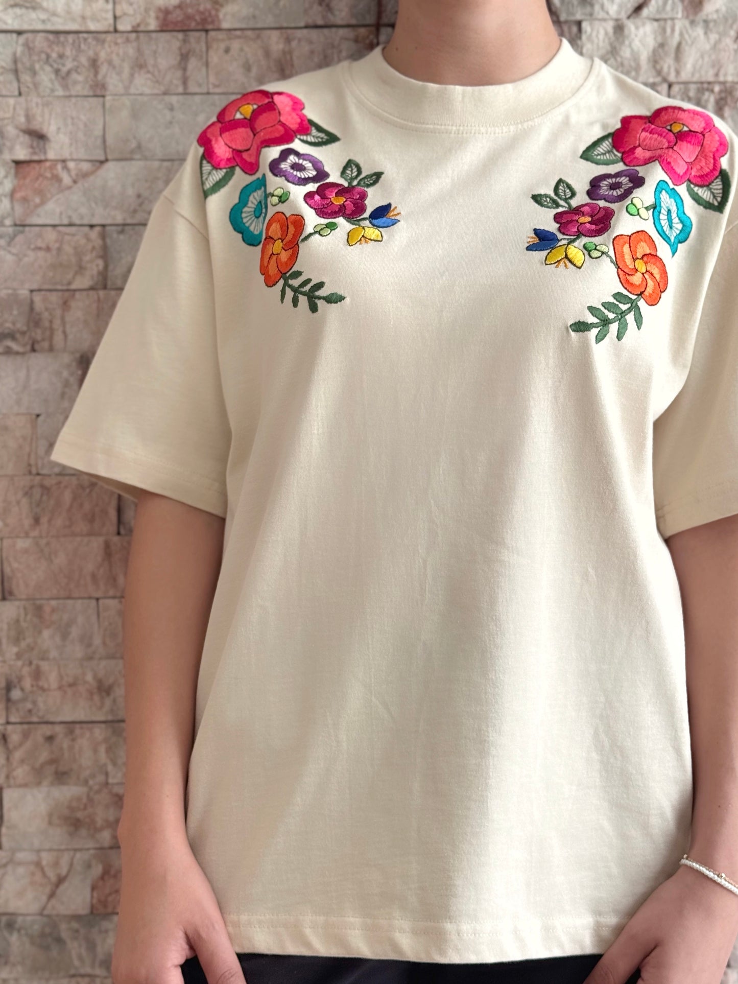 Playera Beige Oversize