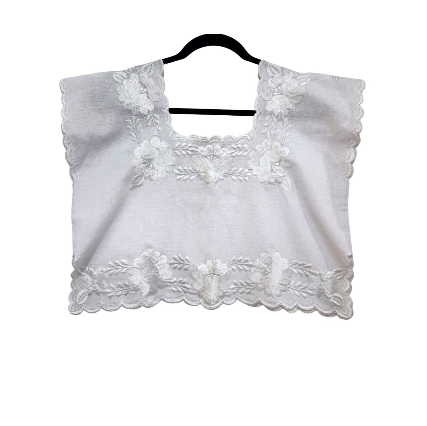 Hipil Blanco Crop Top