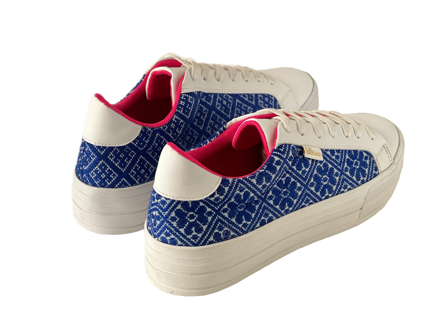 Amelia Plataforma Azul Rey. Talla 23 y 24.
