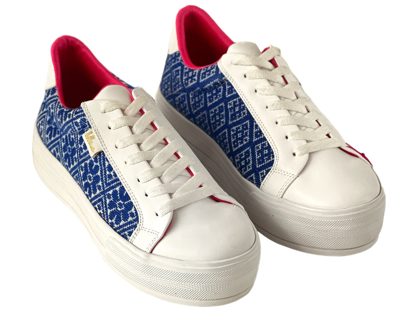 Amelia Plataforma Azul Rey. Talla 23 y 24.