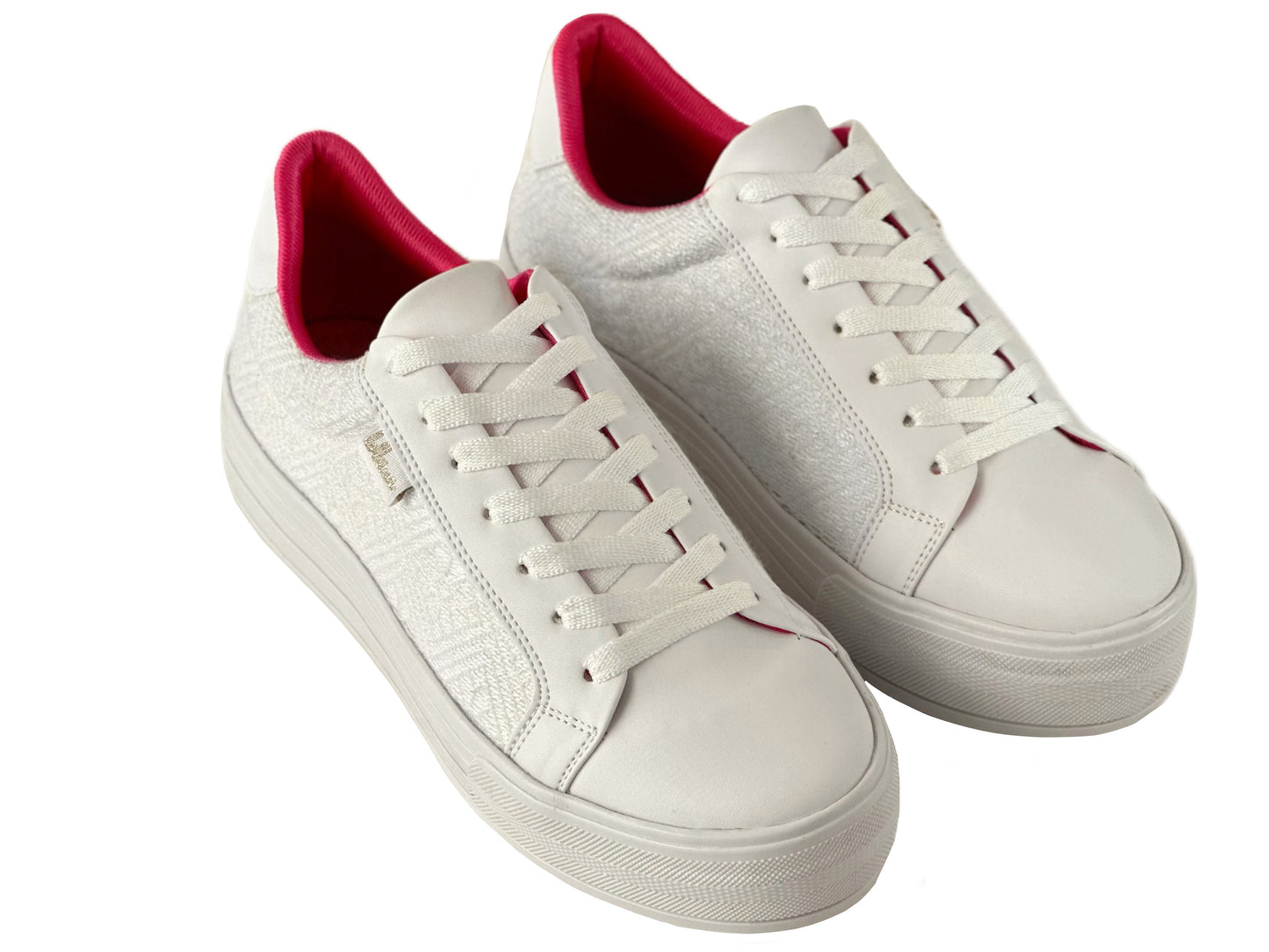 Amelia Plataforma Blanco con blanco. Talla 24.