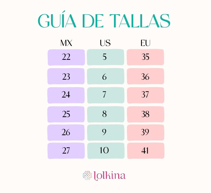 Par único. Talla 25.
