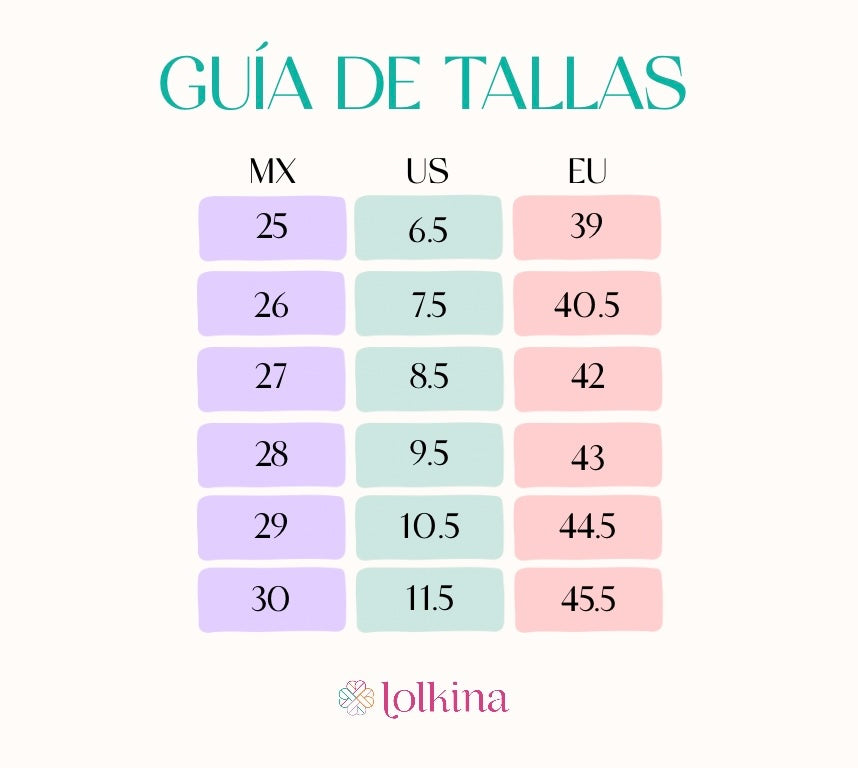 Par Único. Talla 25.