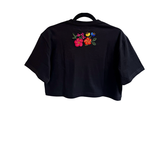 Playera Negra Crop Top