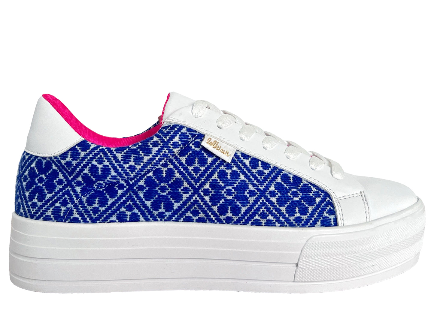 Amelia Plataforma Azul Rey. Talla 23 y 24.