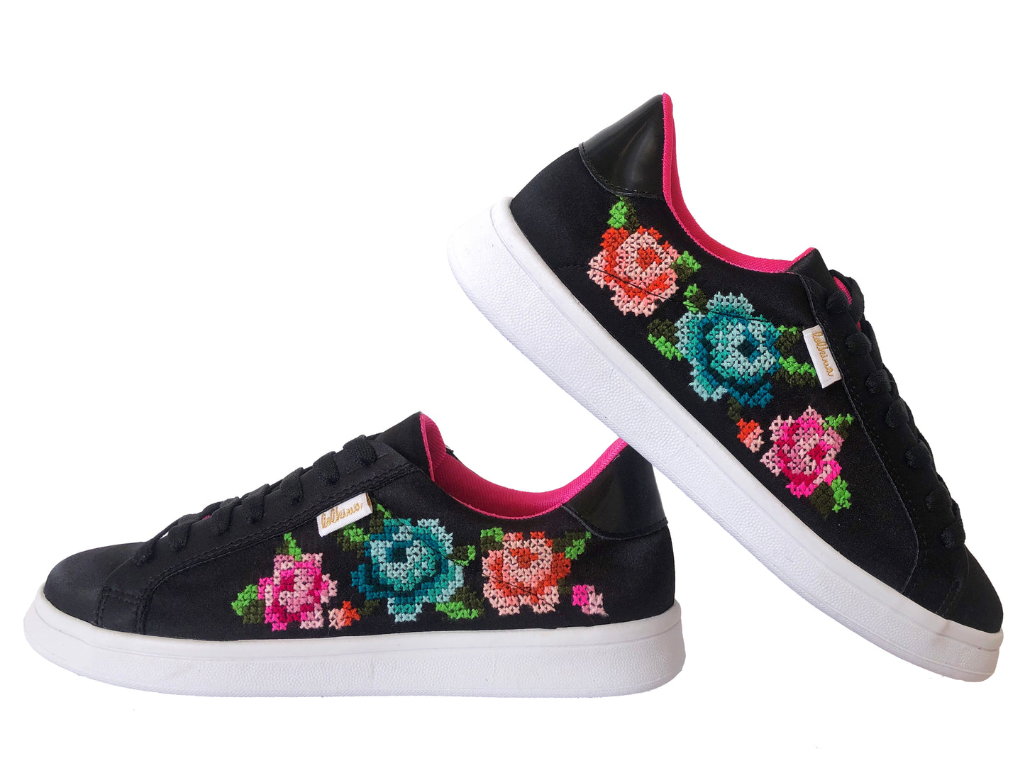 Alicia Negro Flores Multicolor