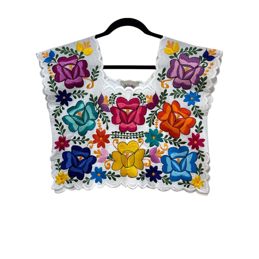 Hipil Blanco Crop Top