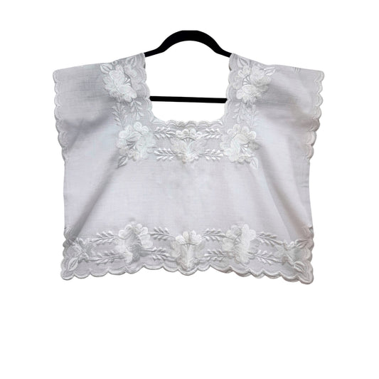 Hipil Blanco Crop Top