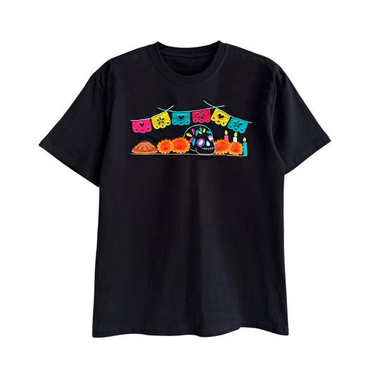 Playera Negra Día de muertos