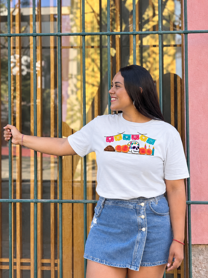 Playera Blanca Día de muertos
